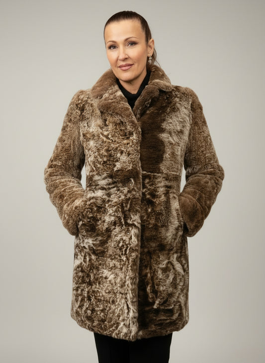 GIMO CURLY LAMB COAT