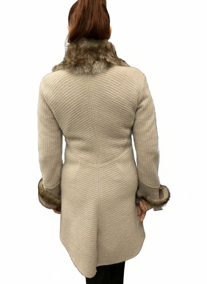 ARTICO SHEARLING SWEATER JACKET