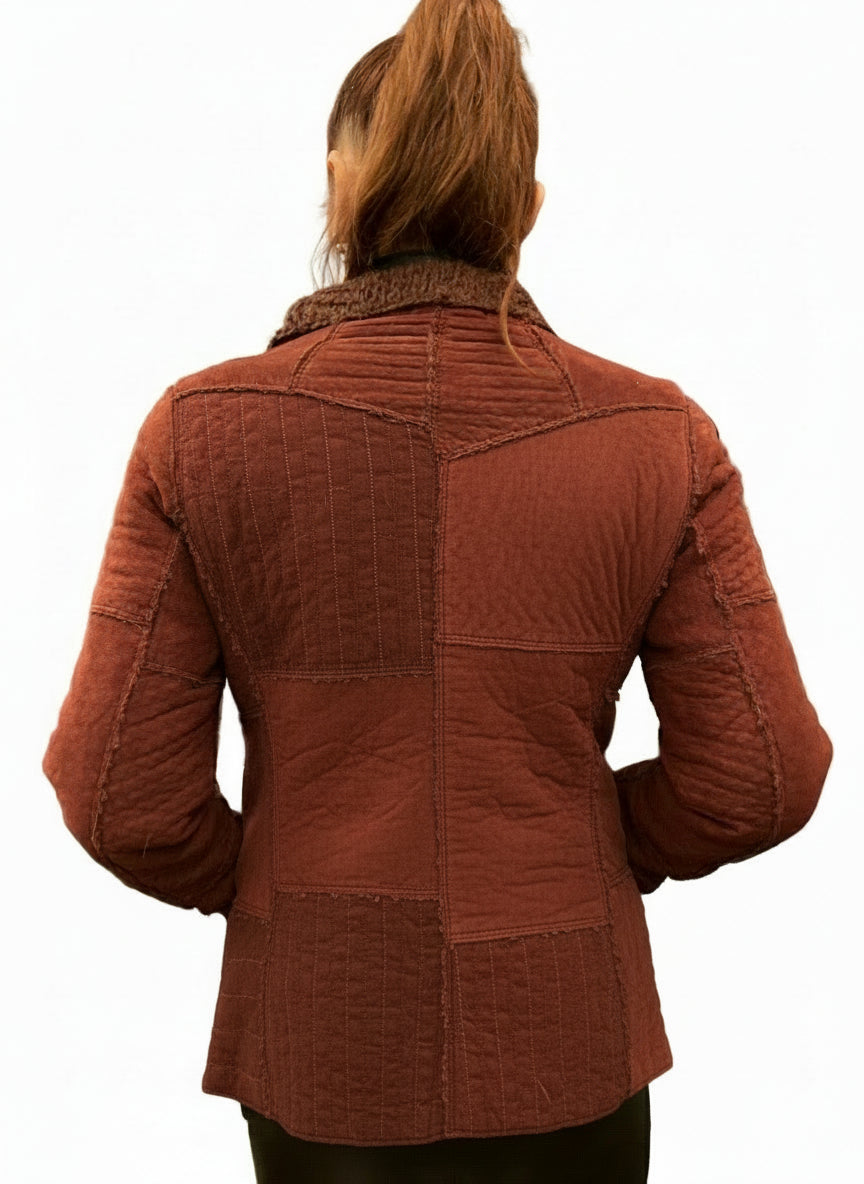 GIMOS SWEATER JACKET - BURGUNDY