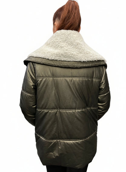 BRONZE SHEARLING COAT