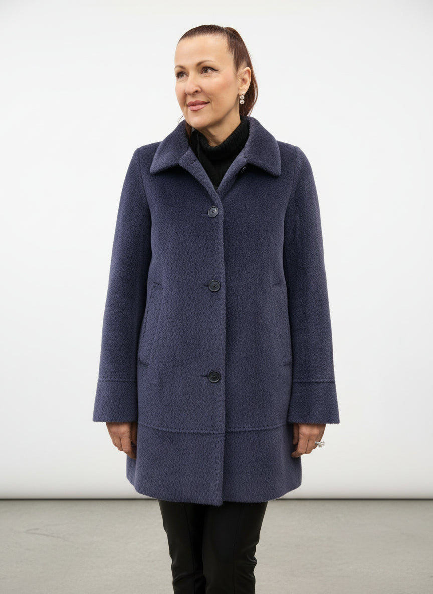 SURI ALPACA NEW BLUE COAT
