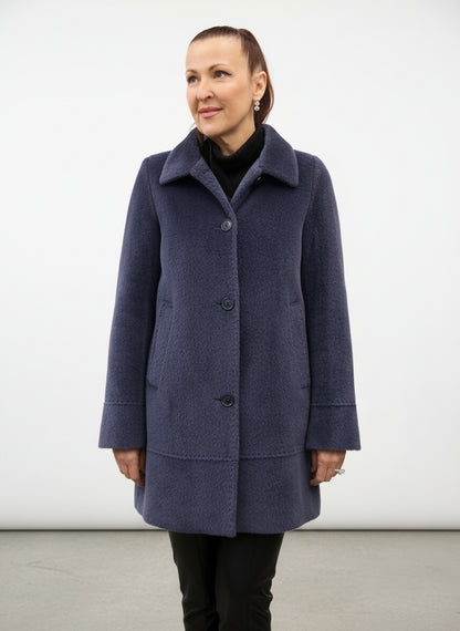 SURI ALPACA NEW BLUE COAT