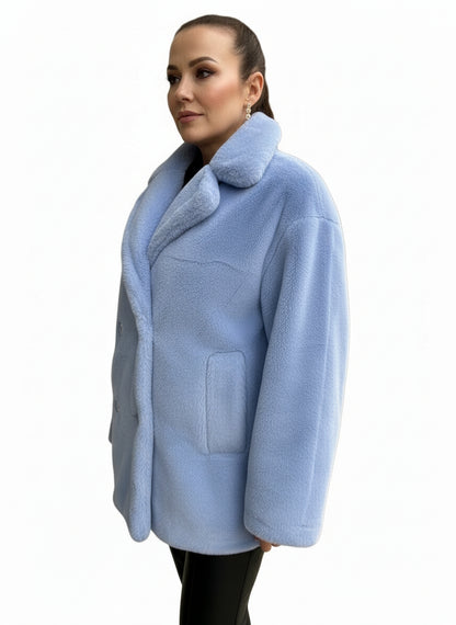 BABY BLUE FLATTER TOPCAOT