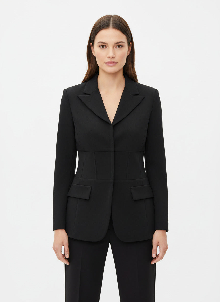 Black Mesh Blazer