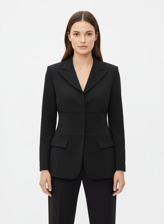 Black Mesh Blazer