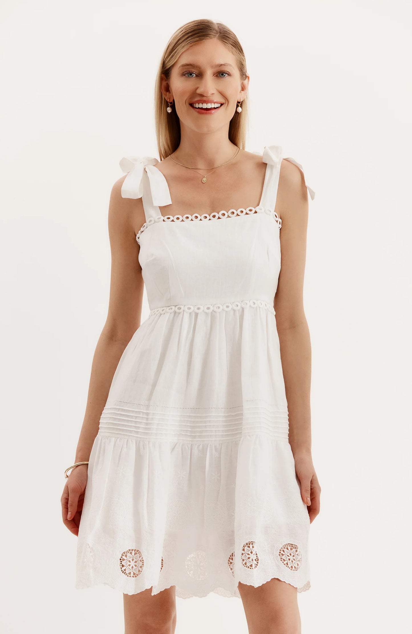 Ivy Cotton Eyelet Dress