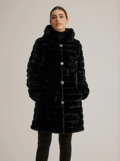 Reversible Vegan Fur Coat