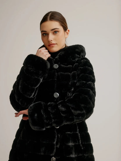 Reversible Vegan Fur Coat