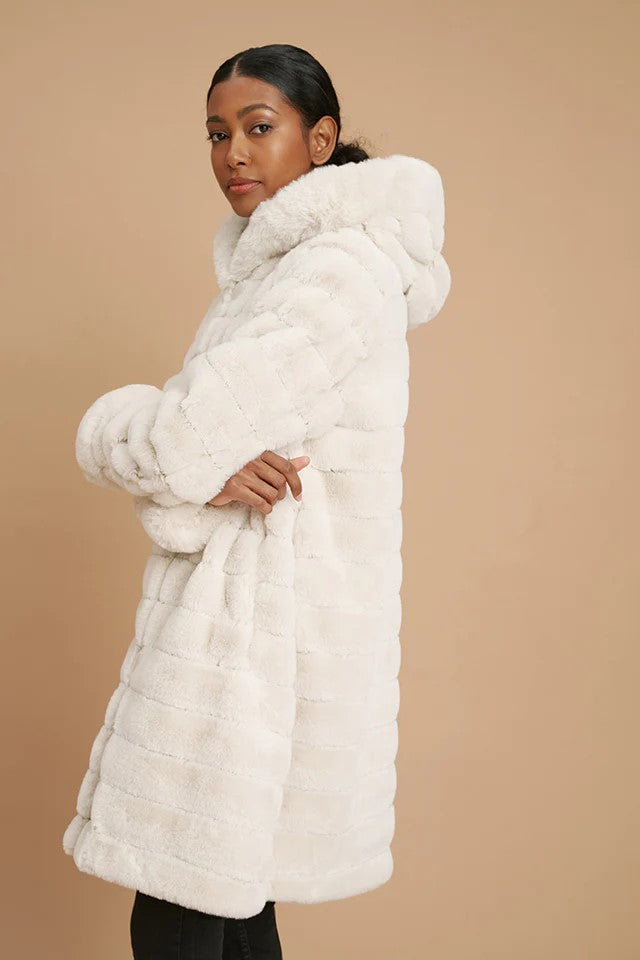 Reversible Vegan Fur Coat