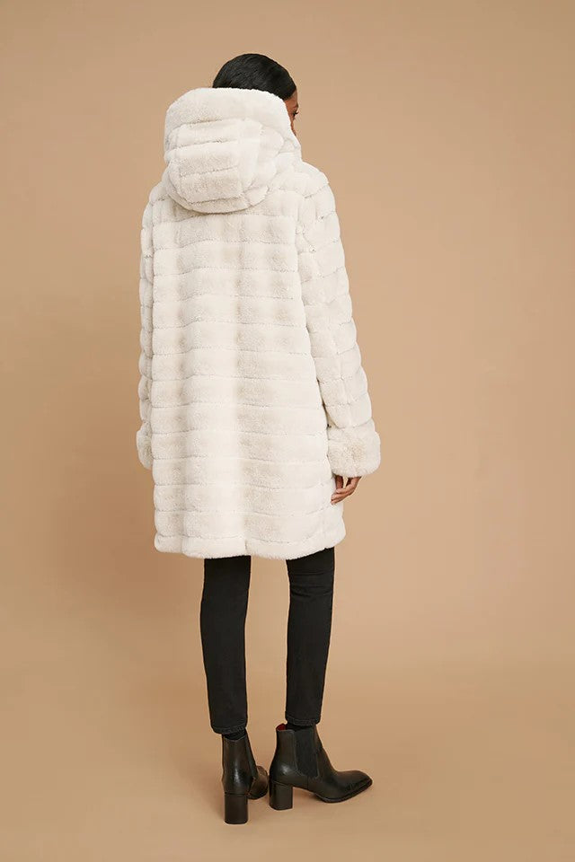 Reversible Vegan Fur Coat