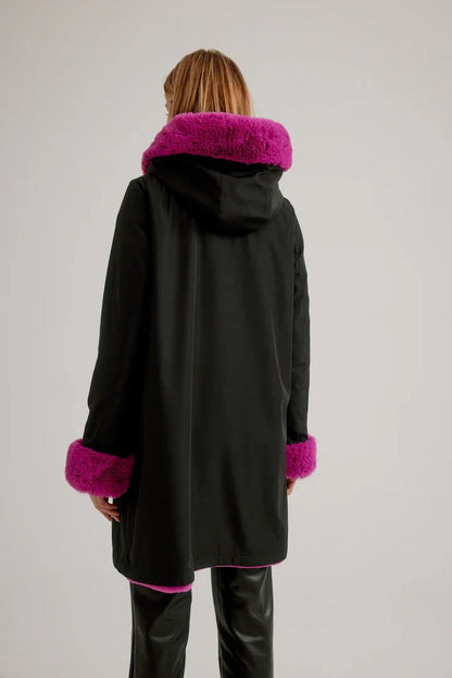 Reversible Vegan Fur Coat