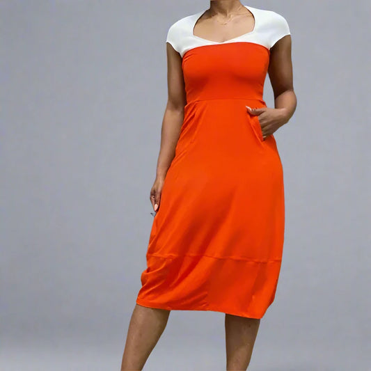 Orange Convertible Skirt/Dress