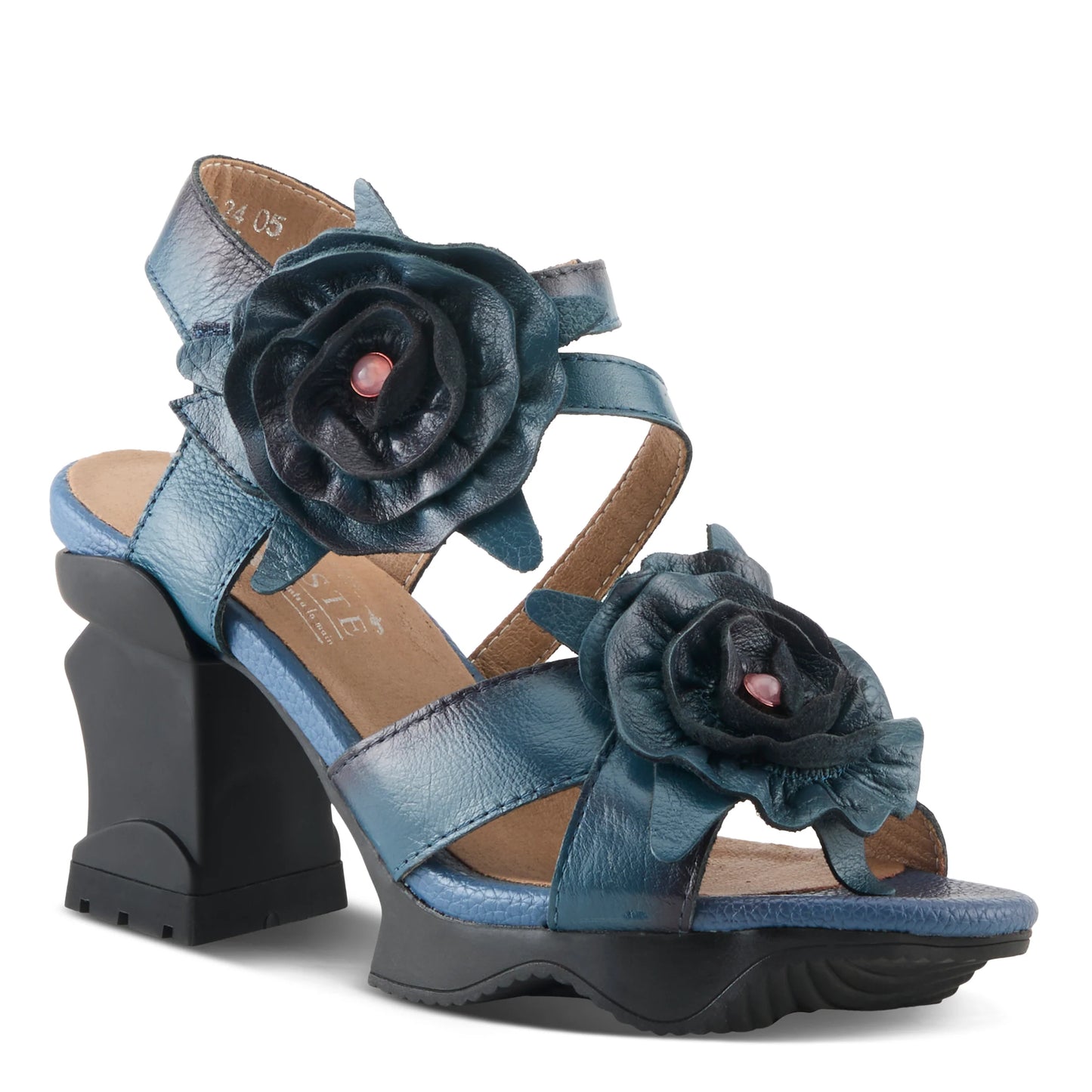 L'Artiste Shelly Blue Ankle Strap Sandal