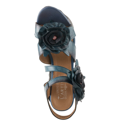 L'Artiste Shelly Blue Ankle Strap Sandal