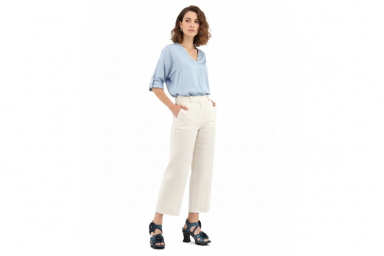 L'Artiste Shelly Blue Ankle Strap Sandal