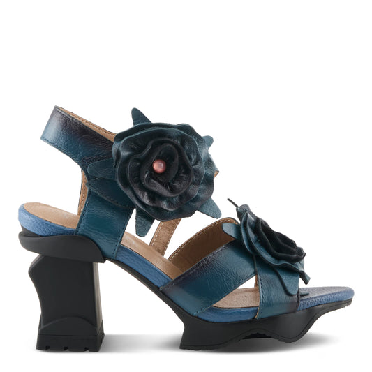 L'Artiste Shelly Blue Ankle Strap Sandal
