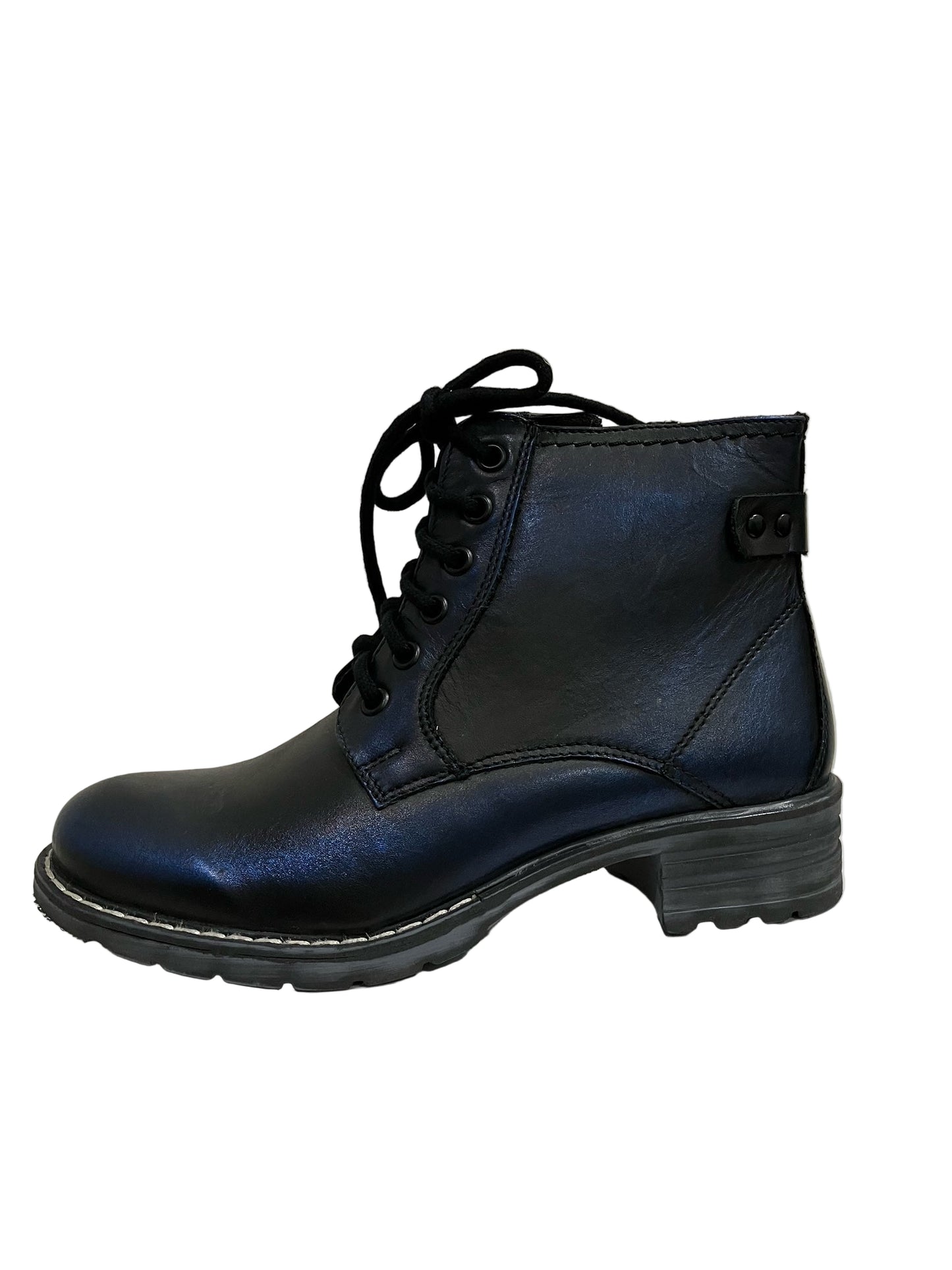 Black-Blue Ankle Boot