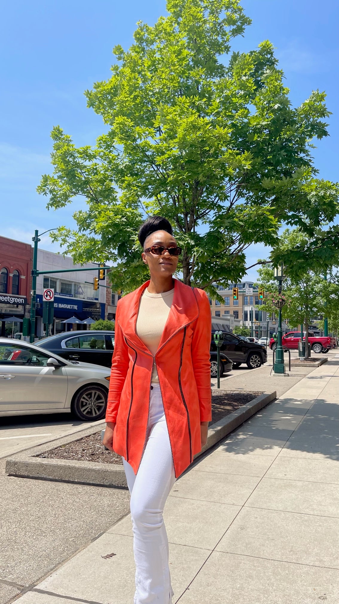 Ultra Suede Tangerine Jacket