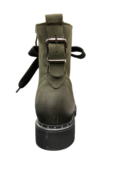 Green OLI Combat Boots