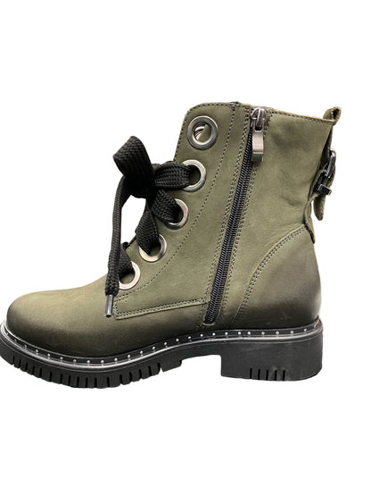 Green OLI Combat Boots