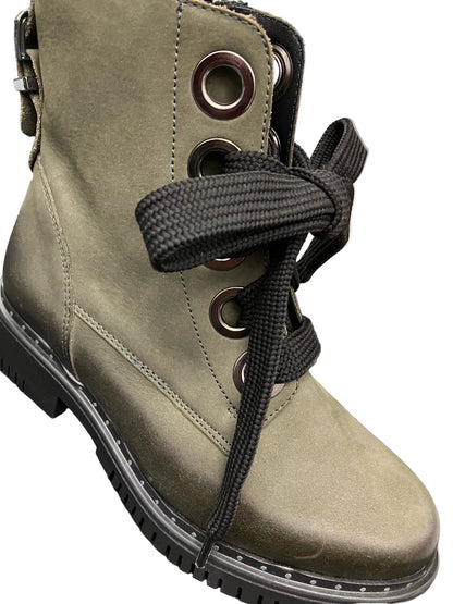 Green OLI Combat Boots