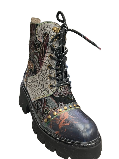 Blum Grey Studded Boots