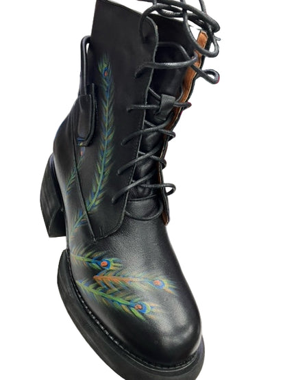 Feather Platform Boots