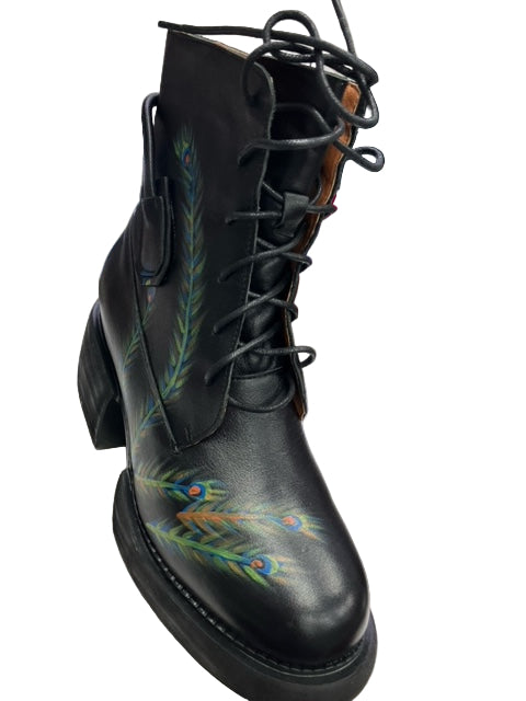 Feather Platform Boots