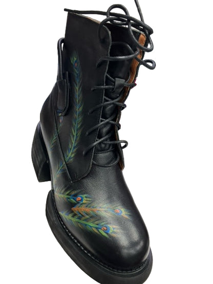 Feather Platform Boots