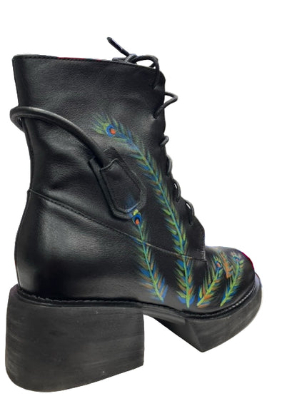 Feather Platform Boots