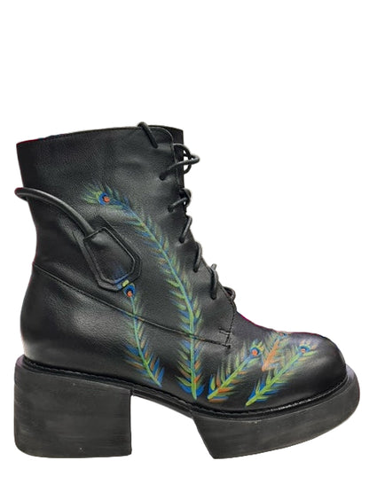 Feather Platform Boots