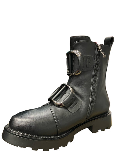 Buckle Up Black Boots