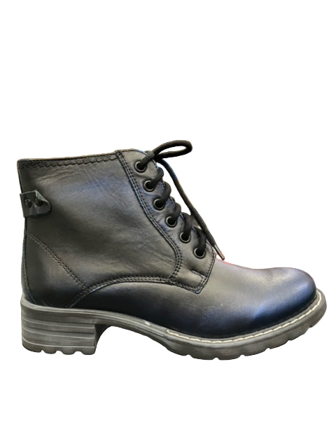 Black-Blue Ankle Boot