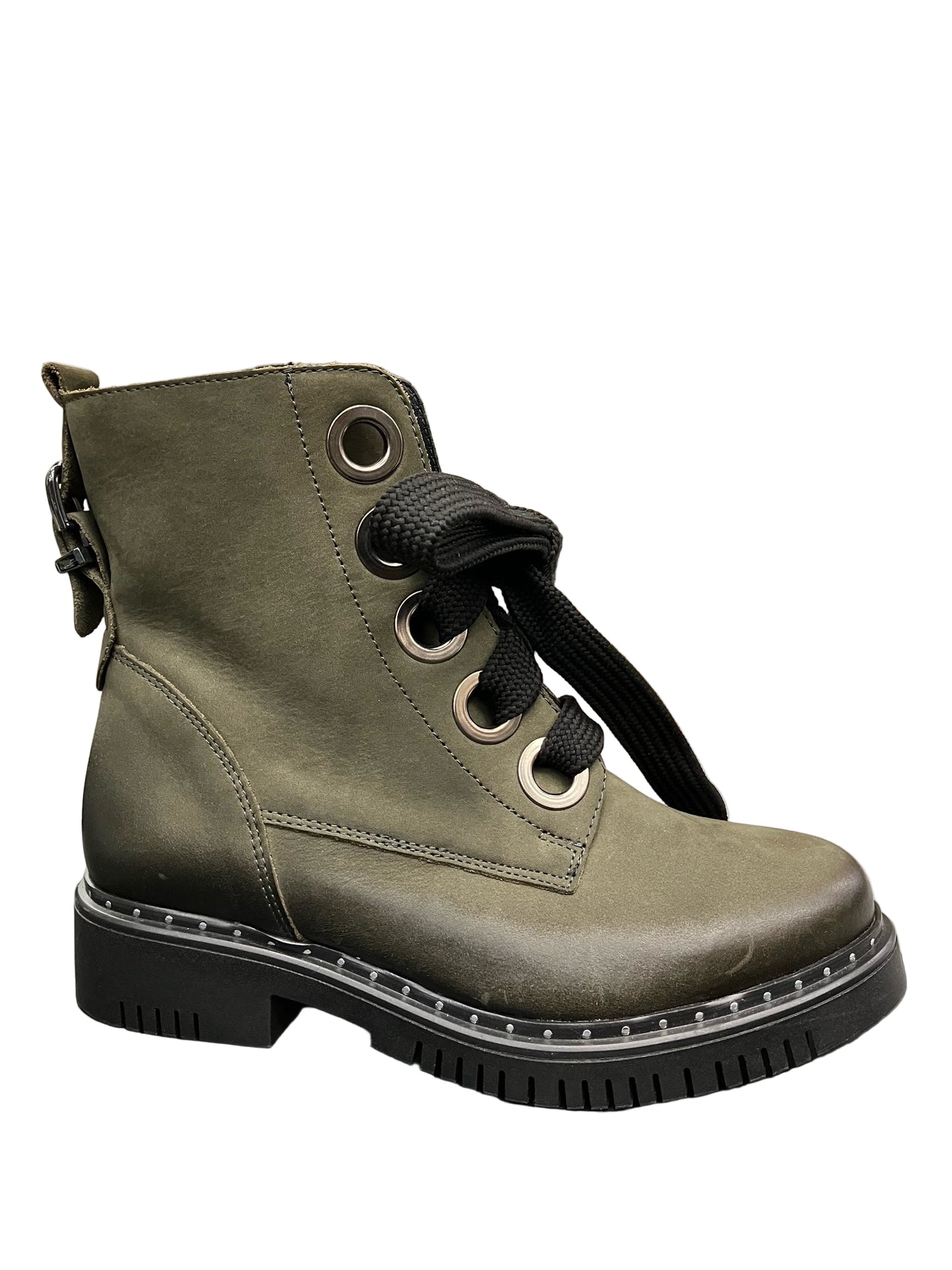 Green OLI Combat Boots