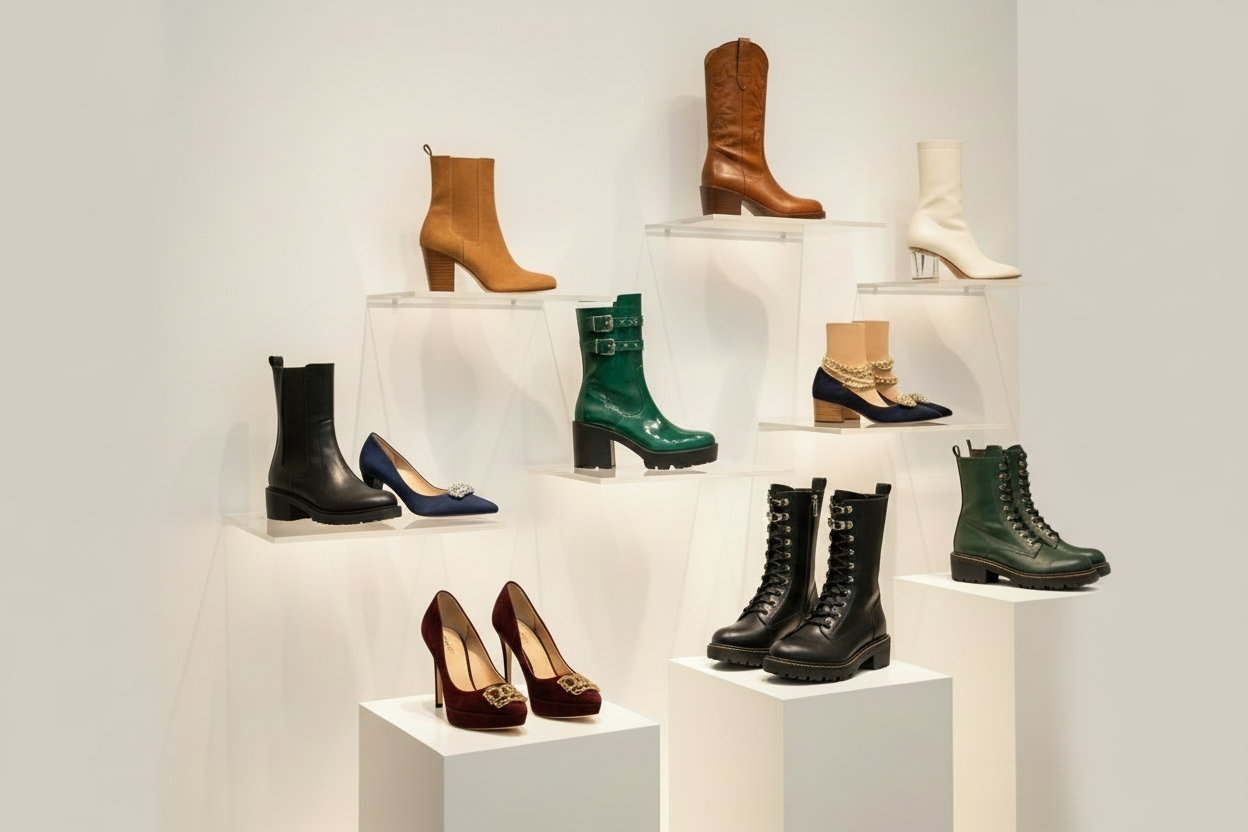 make different style of shoes and boots and colors